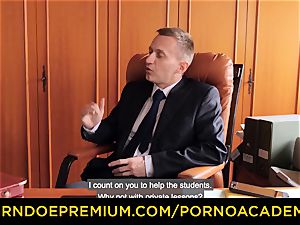 porno ACADEMIE - wonderful schoolteacher double penetration and naughty ass fucking drill
