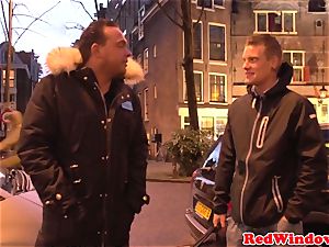 massive Amsterdam call girl cockriding tourist